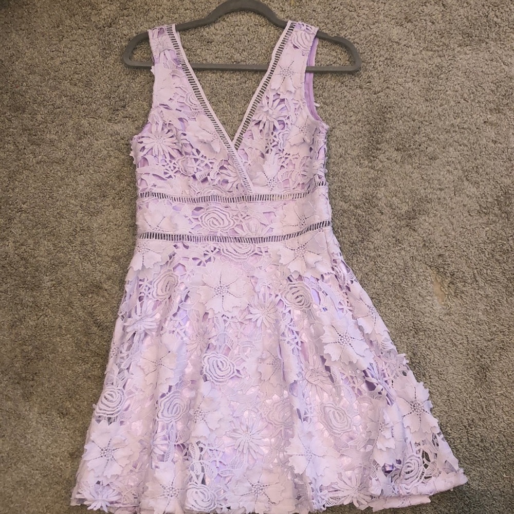 NBW- Lilac Lace Overlay Sundress